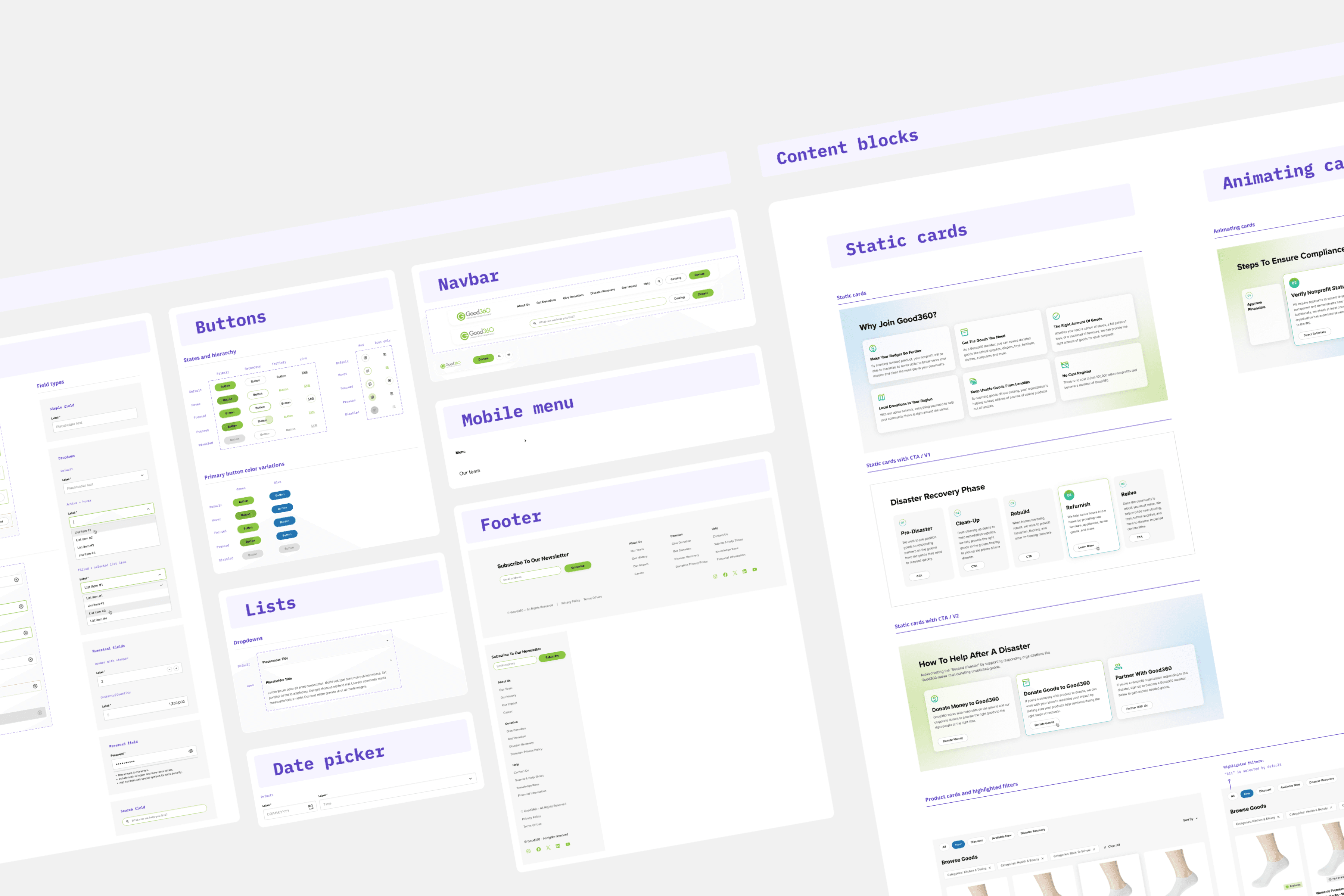 multiple screenshots with Good360 screen